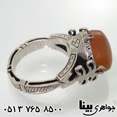 انگشتر عقیق یمنی مردانه اشرافی