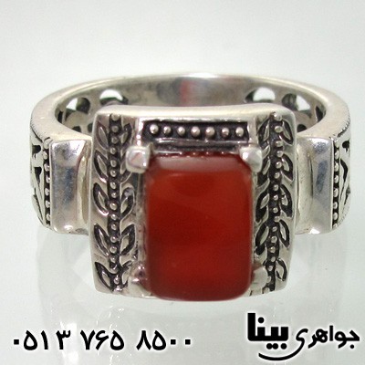 انگشتر عقیق یمنی مردانه رومی