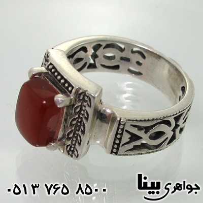 انگشتر عقیق یمنی مردانه رومی