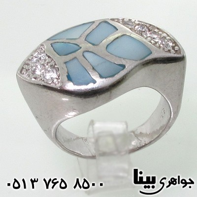 انگشتر صدف زنانه برگی