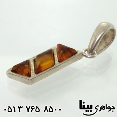 گردنبند کهربا هندسی