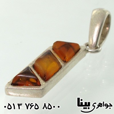 گردنبند کهربا هندسی