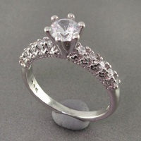 انگشتر الماس سنتاتیک رودیوم زنانه خاص 