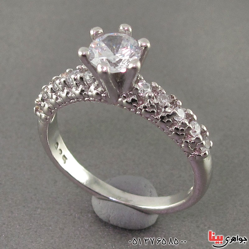 انگشتر الماس سنتاتیک رودیوم زنانه خاص 