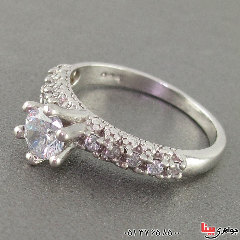 انگشتر الماس سنتاتیک رودیوم زنانه خاص _کد:18807