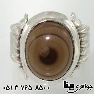 انگشتر عقیق باباقوری مردانه دست ساز