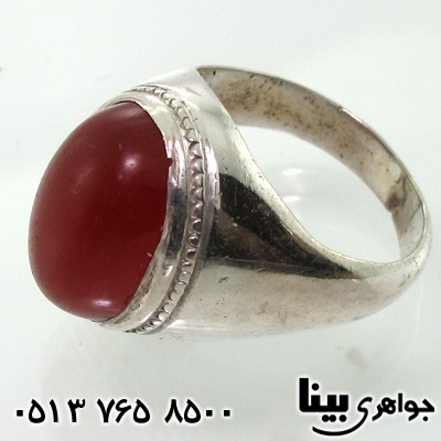 انگشتر عقیق یمنی مردانه فیلی