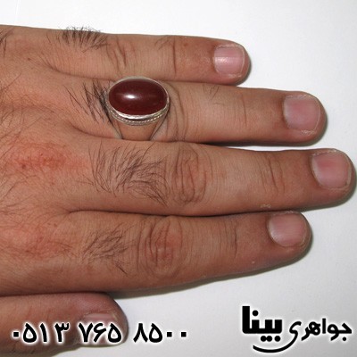 انگشتر عقیق یمنی مردانه فیلی