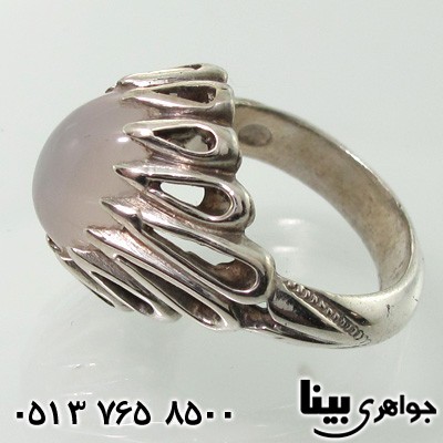 انگشتر عقیق یمنی کبود مردانه طرح اشکی