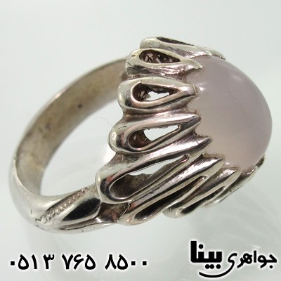 انگشتر عقیق یمنی کبود مردانه طرح اشکی