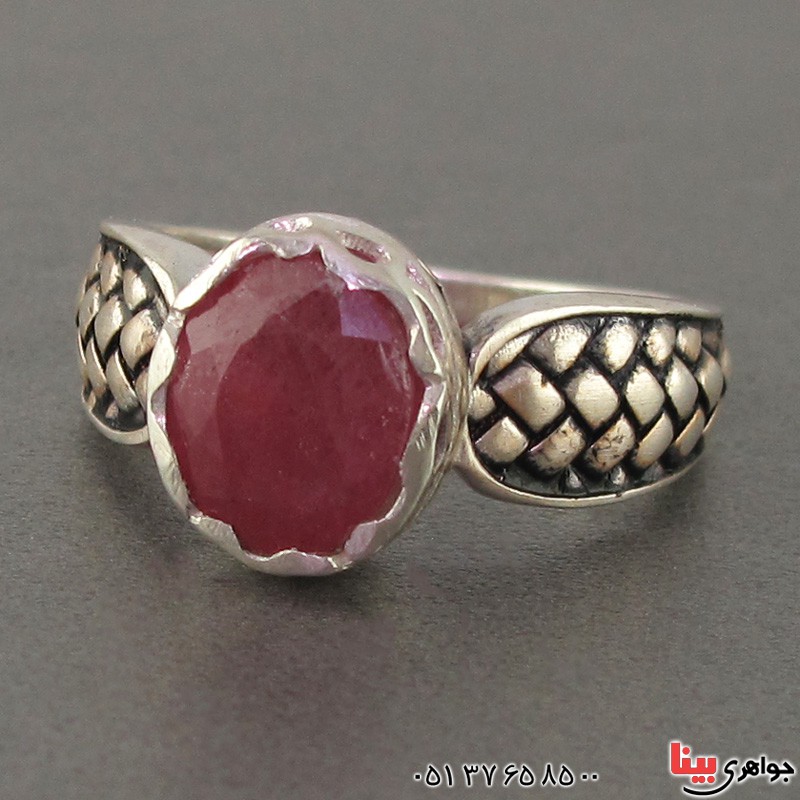 انگشتر یاقوت سرخ مدل ماری _کد:18887