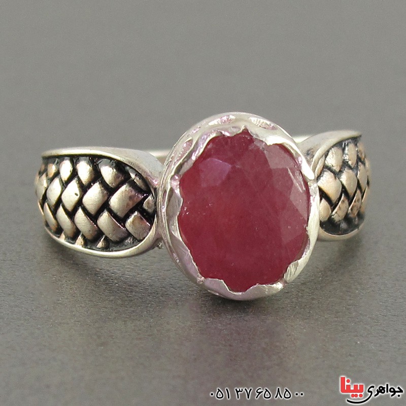 انگشتر یاقوت سرخ مدل ماری _کد:18887