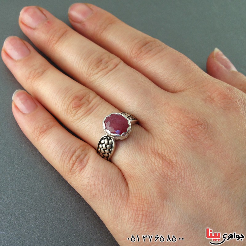 انگشتر یاقوت سرخ مدل ماری _کد:18887