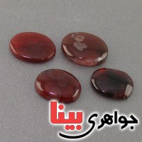 نگین عقیق یمنی جگری قدیمی چهار عددی نگین عقیق یمنی جگری قدیمی چهار عددی