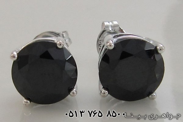 گوشواره یاقوت کبود نگین درشت