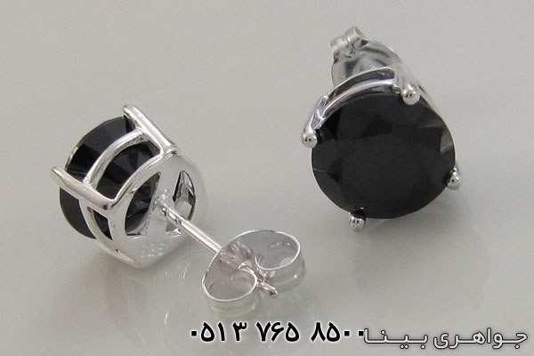 گوشواره یاقوت کبود نگین درشت