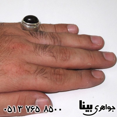 انگشتر عقیق جزع یمانی مردانه قدمت دار
