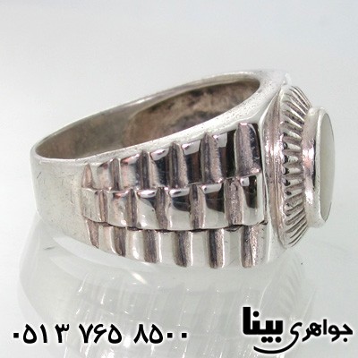انگشتر صدف مردانه رکاب مربعی