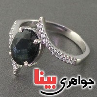 انگشتر یاقوت کبود رودیوم زنانه مدل سوئیسی انگشتر یاقوت کبود رودیوم زنانه مدل سوئیسی