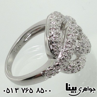 انگشتر الماس زنانه گل رز