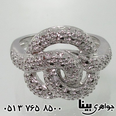 انگشتر الماس زنانه گل رز