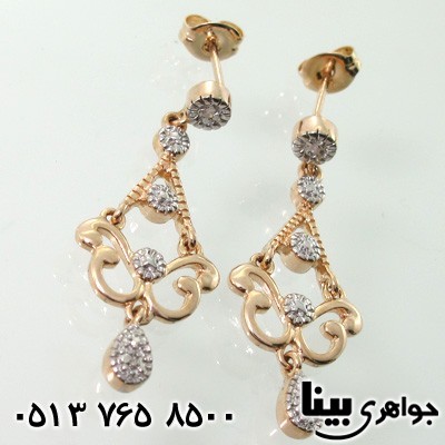 گوشواره الماس آویز
