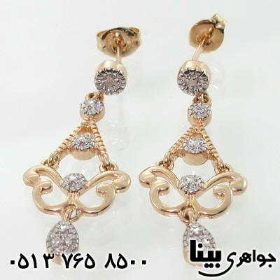 گوشواره الماس آویز