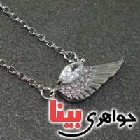 گردنبند زیرکن (زرقون) ماکرو زنانه طرح بال گردنبند زیرکن (زرقون) ماکرو زنانه طرح بال
