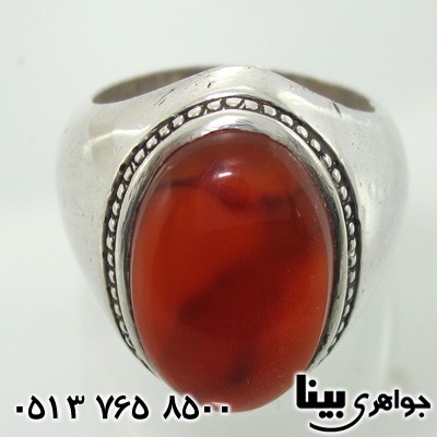 انگشتر عقیق یمنی مردانه سنتی