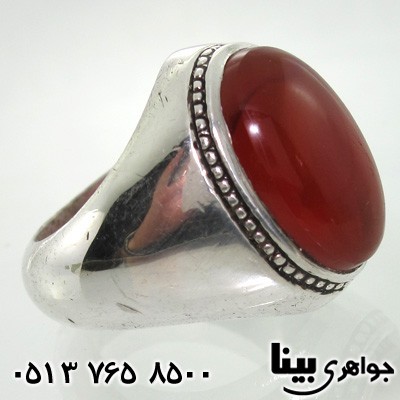 انگشتر عقیق یمنی مردانه سنتی