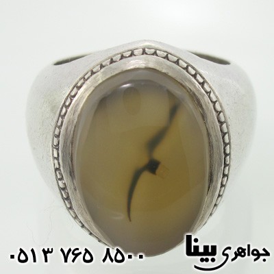 انگشتر عقیق یمنی مردانه عقابی