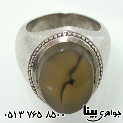 انگشتر عقیق یمنی مردانه عقابی