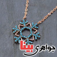 گردنبند نقره زنانه رودیوم مسی طرح دانه برف گردنبند نقره زنانه رودیوم مسی طرح دانه برف