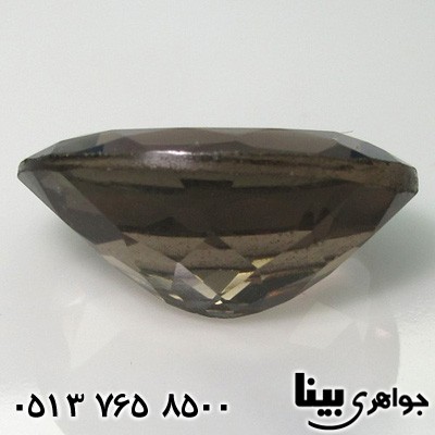 نگین انگشتر کوارتز دودی 
