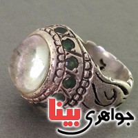 انگشتر در نجف دور زمرد قدیمی انگشتر در نجف دور زمرد قدیمی