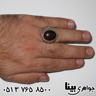 انگشتر عقیق یمنی نقش طاووس