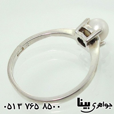 انگشتر مروارید زنانه ساده