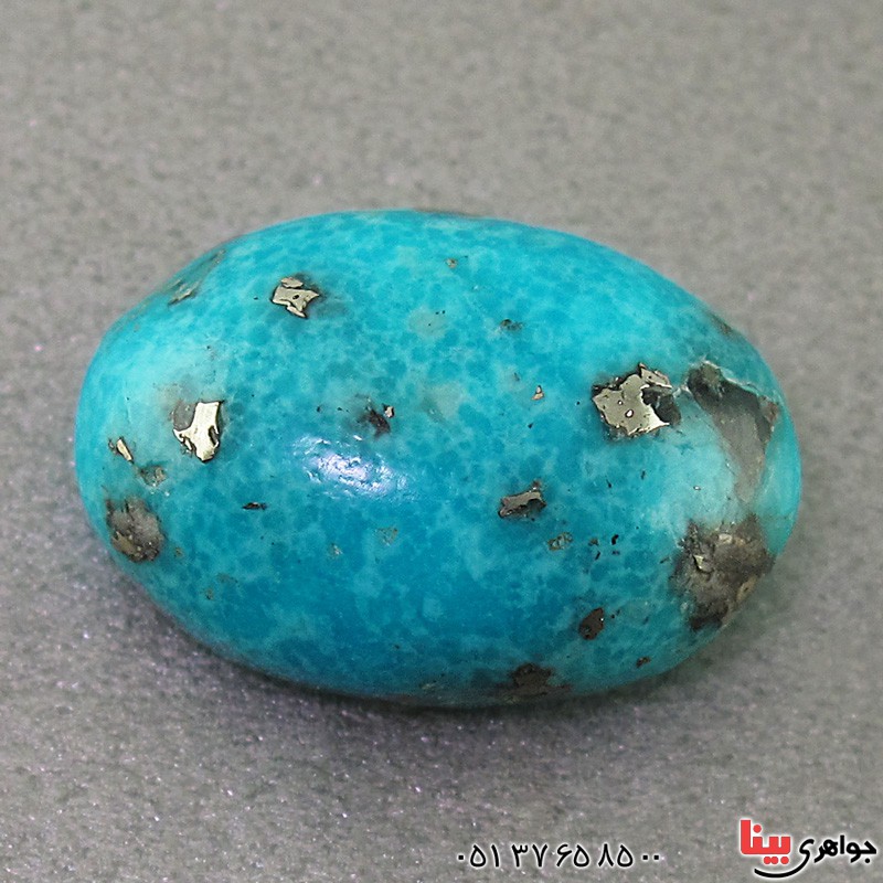 نگین انگشتر فیروزه بهسازی شده درشت زیبا _کد:19396