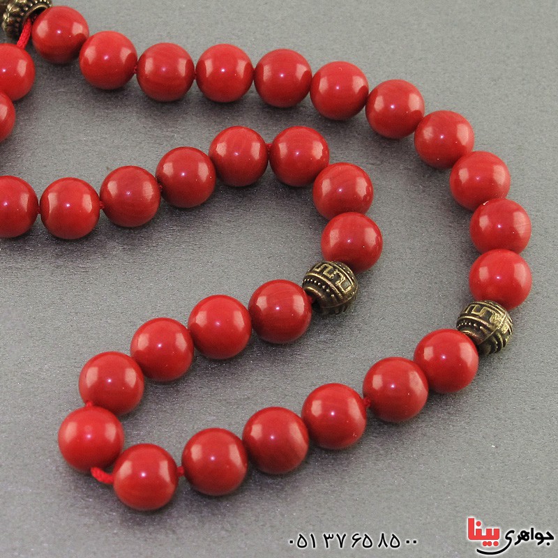 تسبیح مرجان 33 دانه ای بسیارعالی فاخر _کد:19446