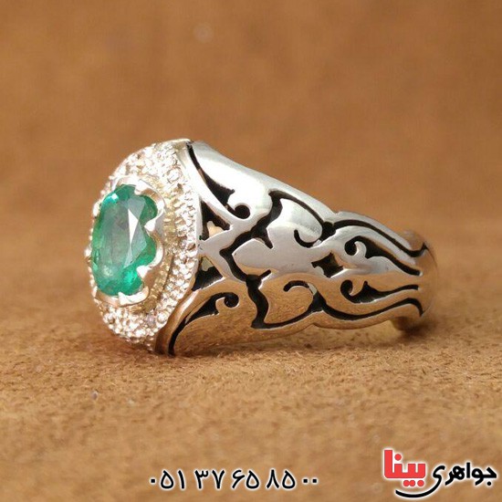 انگشتر زمرد زامبیا بسیار عالی _کد:3085
