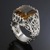 انگشتر الکساندریت و الماس بسیار زیبا 