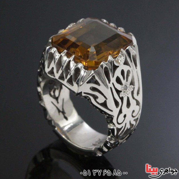 انگشتر الکساندریت و الماس بسیار زیبا 