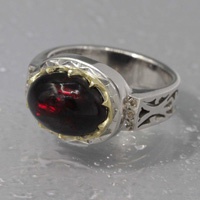 انگشتر اوپال و الماس بسیار زیبا 