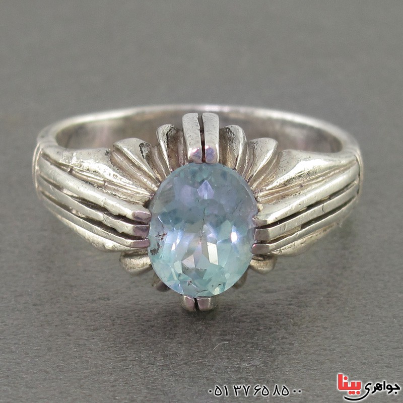 انگشتر توپاز  خوشرنگ و خاص _کد:19485