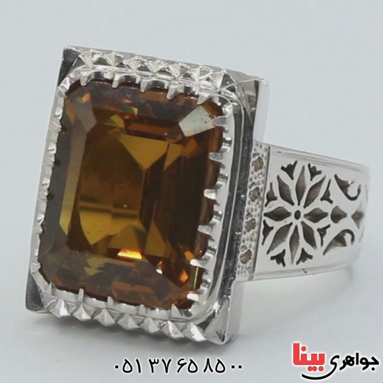 انگشتر الکساندریت و الماس بسیار زیبا _کد:19506