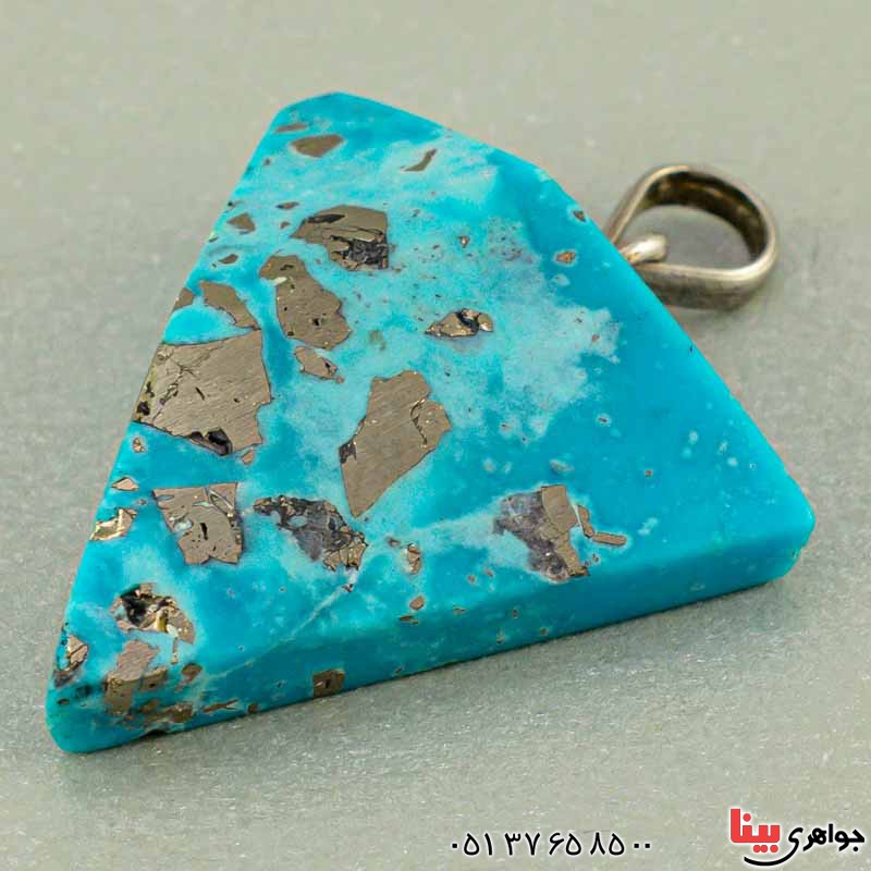 گردنبند فیروزه کرمانی بسیار خوشرنگ _کد:19584