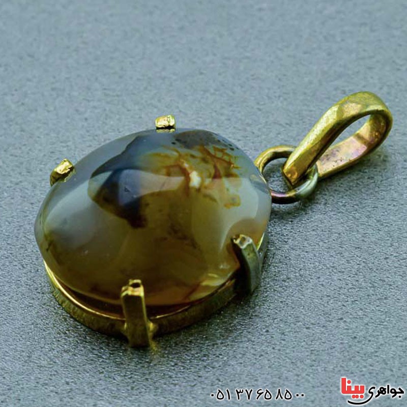 گردنبند عقیق شجری بسیار زیبا و خوشرنگ _کد:19622