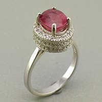 انگشتر یاقوت سرخ خاص زیبا زنانه برند SPN 