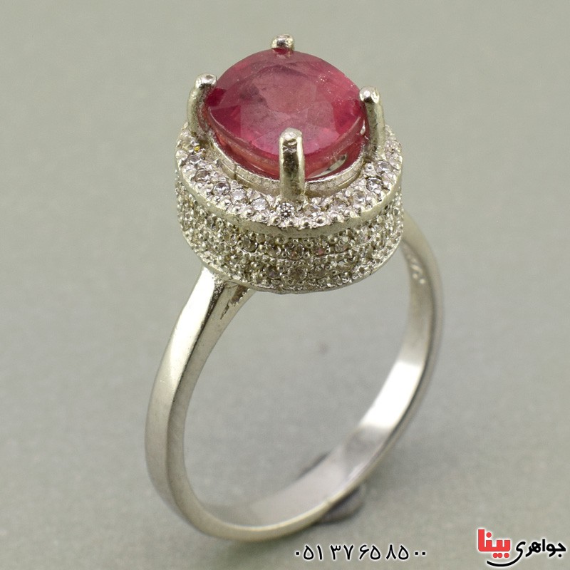 انگشتر یاقوت سرخ خاص زیبا زنانه برند SPN _کد:19643