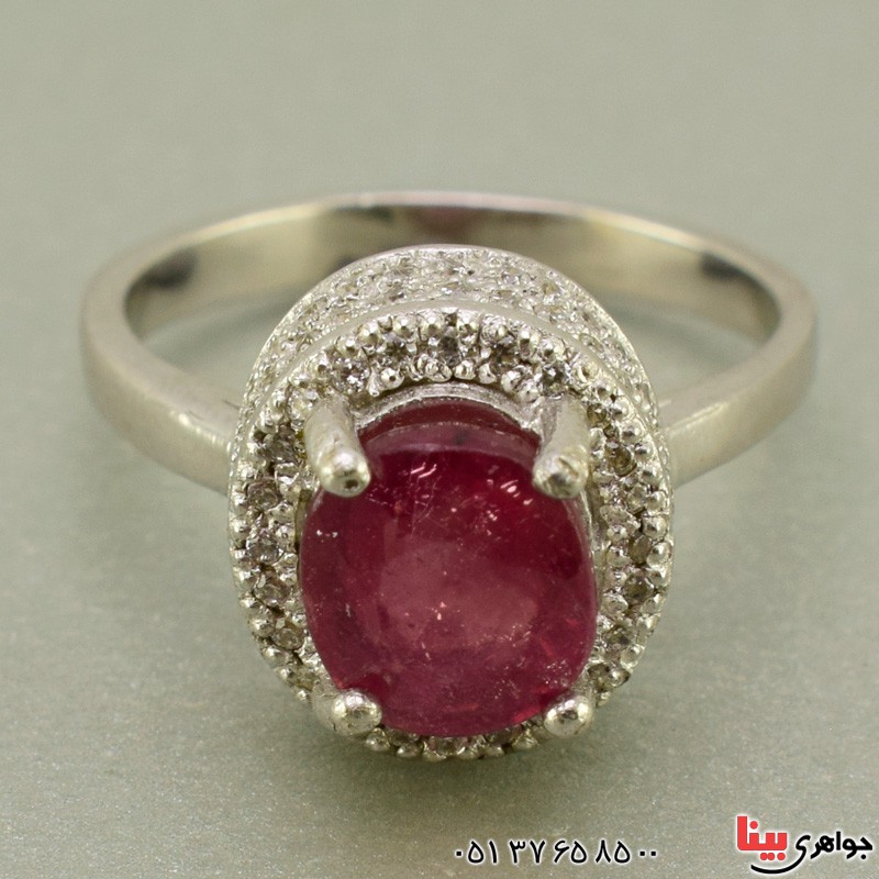 انگشتر یاقوت سرخ خاص زیبا زنانه برند SPN _کد:19643